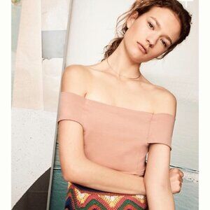 Anthropologie Deletta Strapless Top